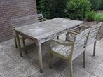 Tuinset Hardhout, Ophalen, 4 zitplaatsen, Gebruikt, Bank