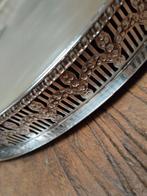 Dienblad verzilverd, Huis en Inrichting, Ophalen, Gebruikt, Ovaal, Overige materialen