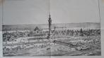 Grote gravure van Knokke – 1890, Antiek en Kunst, Ophalen of Verzenden