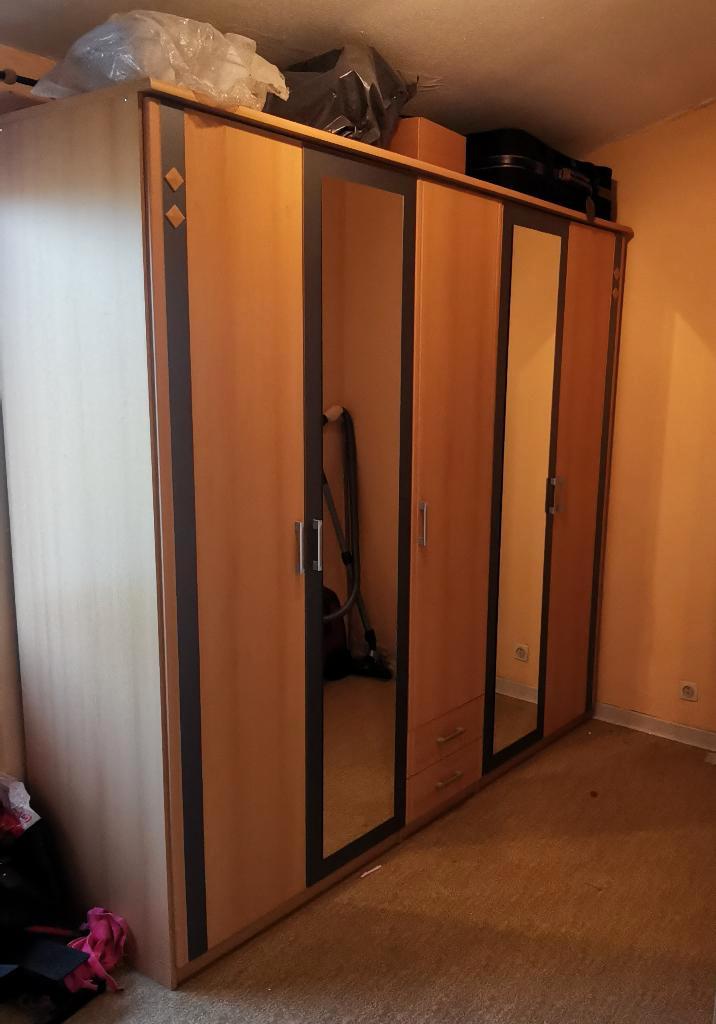 Garde-robe 5 portes, Maison & Meubles, Armoires | Penderies & Garde-robes, Comme neuf, 200 cm ou plus, 200 cm ou plus, 50 à 75 cm