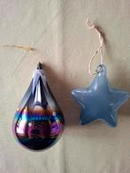 Kerst ornament druppel / ster blauw €7/ stuk, Ophalen of Verzenden, Zo goed als nieuw