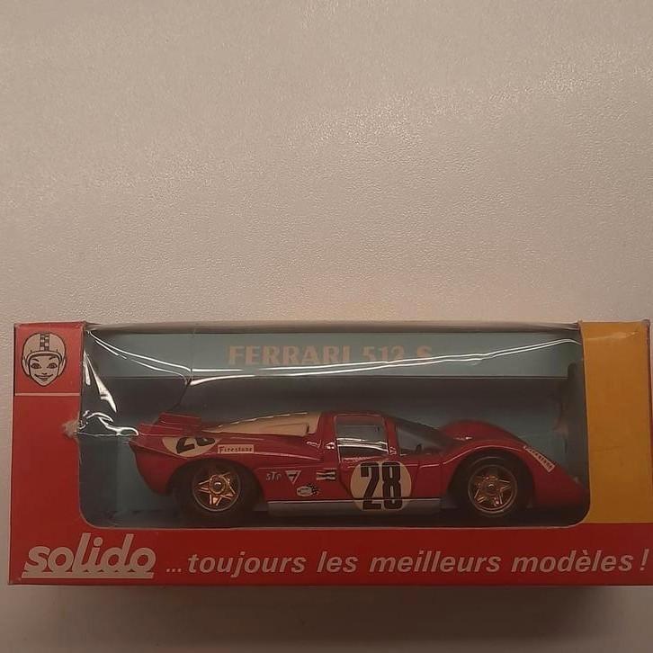 SOLIDO FRANCE nr.182 -1/43: FERRARI 512S*VINTAGE*MIB*, Hobby en Vrije tijd, Modelauto's | 1:43, Nieuw, Auto, Solido, Ophalen