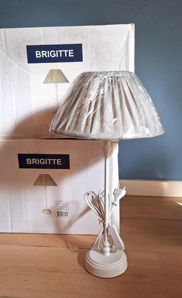 Lot 2 lampes pied métal blanc H.47cm Neuves emballées beschikbaar voor biedingen