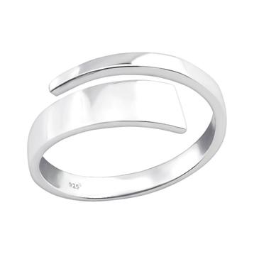 Bague ouverte pour femme en argent sterling 925