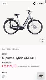 Cube Supreme Hybrid ONE 500 – 2024 – 696 km–État impeccable, Fietsen en Brommers, Elektrische fietsen, Ophalen of Verzenden, Zo goed als nieuw
