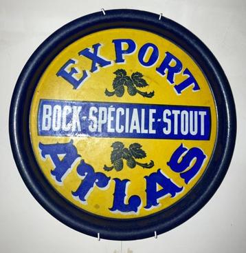 Emaille Export Atlas bierplateau, Verzamelen, Ophalen of Verzenden, Gebruikt