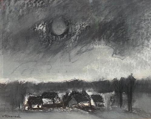 Tekening Walter TEUNINK, Antiek en Kunst, Kunst | Schilderijen | Klassiek, Ophalen