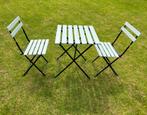 Set Tuintafel (1 tafel + 4 stoelen), Ophalen, Zo goed als nieuw, Vierkant, Overige materialen