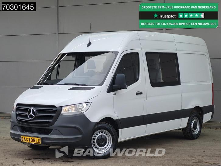 Mercedes Sprinter 314 CDI Dubbel Cabine Automaat L2H2 Airco, Auto's, Bestelwagens en Lichte vracht, Bedrijf, Te koop, Airconditioning