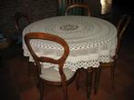 Antieke tafel en stoelen, Ophalen