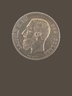 Belgische muntstuk 5 franc 1876, Timbres & Monnaies, Monnaies | Belgique, Enlèvement ou Envoi, Monnaie en vrac, Argent, Plaqué argent