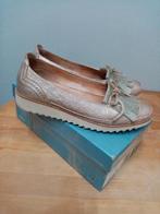 Softwaves goud beige leren loafers mocassins instappers 38, Kleding | Dames, Schoenen, Ophalen of Verzenden, Zo goed als nieuw