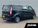 Ford Transit Custom 320 2.0TDCI 130PK L2H1 Automaat Trend DC, Auto's, 4 cilinders, Zwart, Diesel, 131 pk