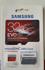Samsung | EVO Plus micro SDHC - 32 GB, TV, Hi-fi & Vidéo, Photo | Cartes mémoire, 32 GB, Enlèvement, SDHC, Neuf