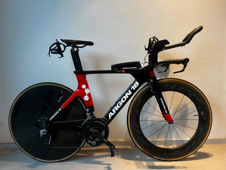 Argon18 e118 tt fiets, Vélos & Vélomoteurs, Vélos | Vélos de course, Comme neuf, Carbone, Enlèvement