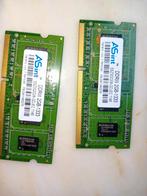 Laptop ddr3 2x 2gb 1333ghz werkend, Enlèvement, Comme neuf, DDR3, Laptop