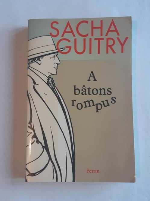 Boek groot formaat van Sacha Guitry "À bâtons rompus" 1981, Boeken, Romans, Gelezen, Europa overig, Ophalen of Verzenden