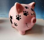 Tirelire porcelaine décorée à la main, Enlèvement, Comme neuf