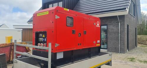 Pramaq 60kva 2021 geluidsgedemt aggregaat, Doe-het-zelf en Bouw, Aggregaten, Zo goed als nieuw, Dieselolie, 30 kVA of meer, Elektrisch startend