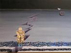 Surrealistische olieverf schilderij, Antiek en Kunst, Ophalen