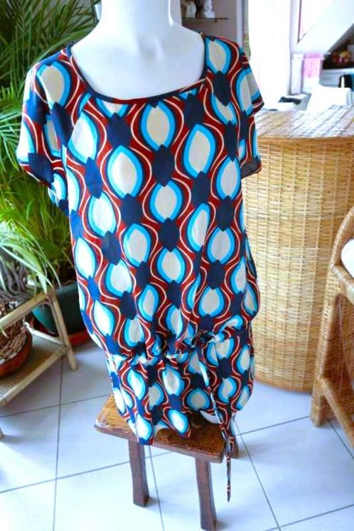 vintage dressing cool leuke shirt blouse, Kleding | Dames, Blouses en Tunieken, Zo goed als nieuw, Maat 46/48 (XL) of groter, Blauw