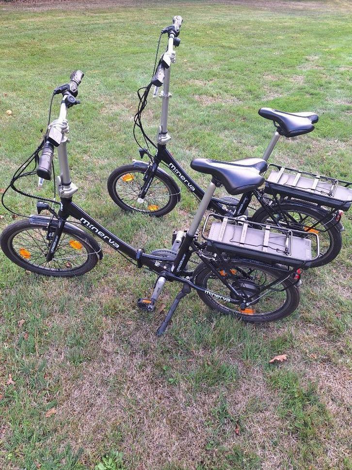 Minerva electrisch plooifiets, Fietsen en Brommers, Fietsen | Vouwfietsen, Zo goed als nieuw, Overige merken, Deels opvouwbaar