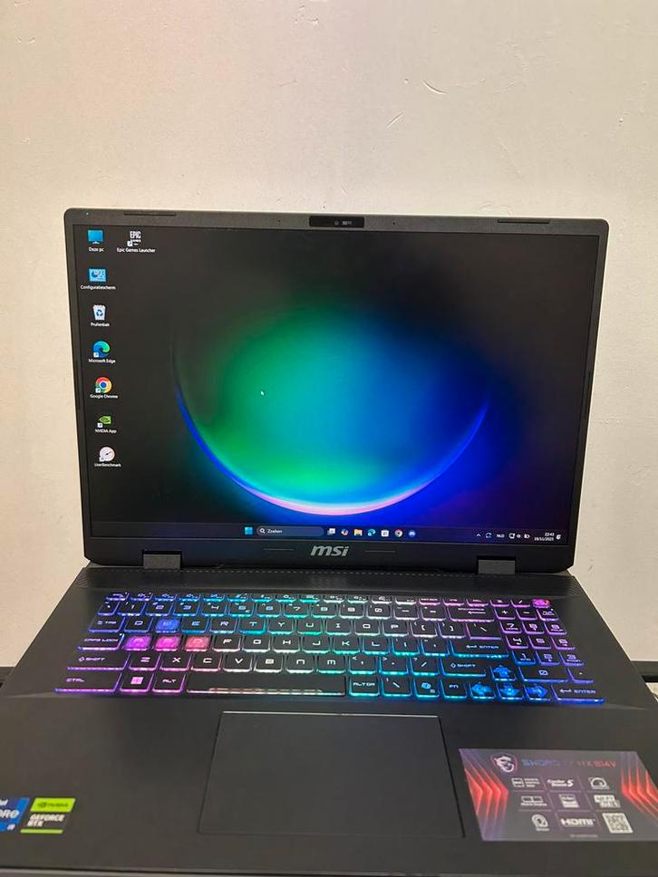 Gaming Laptop MSI Sword 17 HX met garantie, Computers en Software, Windows Laptops, Zo goed als nieuw, 17 inch of meer, SSD, 4 Ghz of meer