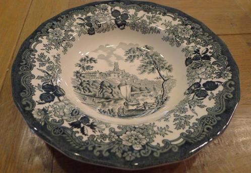Assiettes creuses Avon Scenes Royal Worcester - Palissy 1790, Antiquités & Art, Antiquités | Services (vaisselle) pièces, Enlèvement ou Envoi