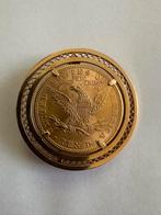 Gouden broche met gouden munt, Ophalen, Goud