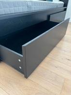 Zwarte bedlade voor onder hoog bedframe (Ikea Malm), Huis en Inrichting, Kasten | Ladekasten, 50 tot 100 cm, Minder dan 100 cm
