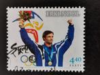 Estland 2001 - sport - atletiek - meerkamp - gouden medaille, Ophalen of Verzenden, Gestempeld