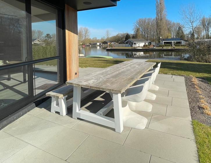 Mooie design tuinmeubelen, Pulp Kristalia, Jardin & Terrasse, Tables de jardin, Utilisé, Rectangulaire, Bois de teck, Enlèvement