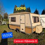 Caravane 750 kg, permis de conduire B, camping, food truck,, 50 kg ou moins, Entreprise, Jusqu'à 4 m, 500 - 750 kg