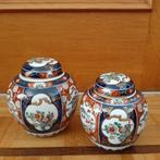 2 potten met deksel : Japans porselein, Antiquités & Art, Antiquités | Porcelaine, Enlèvement