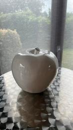 Witte porseleinen appel van 23 cm, Verzamelen, Porselein, Kristal en Bestek, Ophalen, Zo goed als nieuw