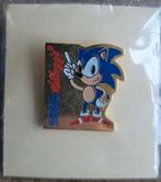 *vintage* pin: Sonic - Sega (Kellogg's), Verzamelen, Figuurtje, Gebruikt, Ophalen of Verzenden, Speldje of Pin