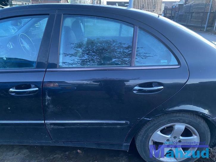 MERCEDES E-KLASSE W211 zwart Links achter deur portier 2002-, Auto-onderdelen, Carrosserie, Deur, Mercedes-Benz, Gebruikt, Ophalen