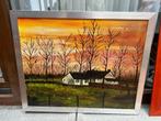 Schilderij op doek, Antiek en Kunst, Kunst | Schilderijen | Klassiek, Ophalen of Verzenden