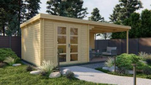 Tuinhuis, Tuin en Terras, Tuinhuizen, Zo goed als nieuw, Tuinhuis, Hout, 250 tot 300 cm, 200 tot 400 cm, 2 ramen, Met overkapping