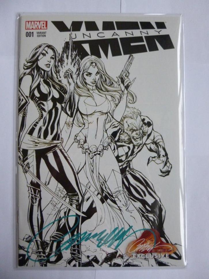 MARVEL"UNCANNY X-MEN 1B" B&W VARIANT JSC SIGNED+COA UIT 2016, Boeken, Strips | Comics, Nieuw, Eén comic, Amerika, Ophalen of Verzenden