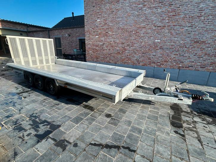 Nieuwe machinetransporter op stock 4,8mx1,8, Auto diversen, Aanhangers en Bagagewagens, Nieuw, Ophalen
