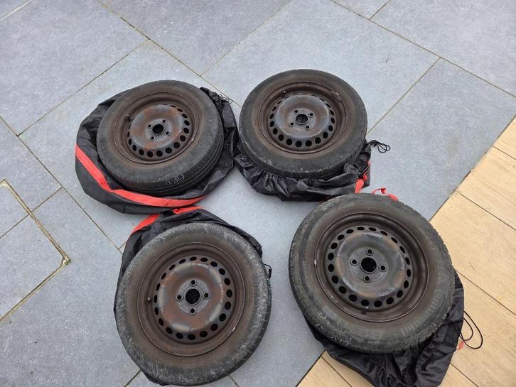 4 jantes 14 '' pouces avec pneus été 175/65 R 14 T XL, Auto-onderdelen, Banden en Velgen, Band(en), Zomerbanden, 14 inch, 175 mm