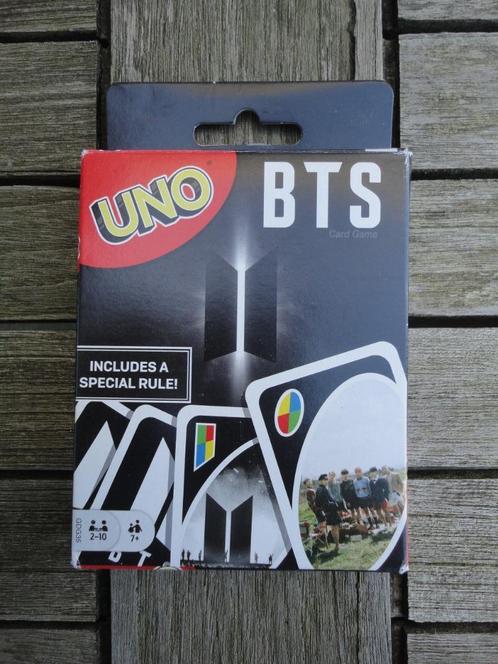 UNO BTS (Mattel Games), Hobby en Vrije tijd, Gezelschapsspellen | Kaartspellen, Zo goed als nieuw, Een of twee spelers, Drie of vier spelers