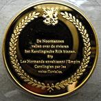 „De geschiedenis van België” in vermeil 1980 (zilveren), Ophalen of Verzenden, Zilver