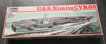 Bâtiment modèle 1/800 Revell U.S.S. Nimitz CVN.68 de 1984 