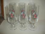 6 bierglazen Beck's Bier, 0,20l op kort steeltje voor € 3,00, Enlèvement ou Envoi, Comme neuf, Verre ou Verres, Autres marques