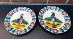 set/2 Quimper borden, Bretoens koppel 1970's, Ophalen of Verzenden