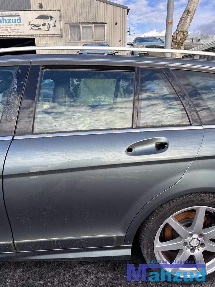 MERCEDES C S204 Groen 779 links Achter deur 2011-2013, Auto-onderdelen, Carrosserie, Deur, Mercedes-Benz, Achter, Links, Gebruikt