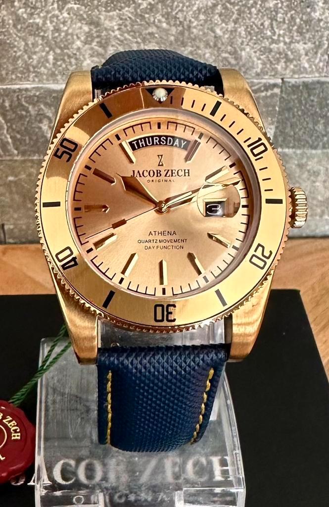 JACOB ZECH ATHENA SPORT CHRONO TWV479€! 💯%NIEUW!, Handtassen en Accessoires, Sporthorloges, Nieuw, Ophalen of Verzenden