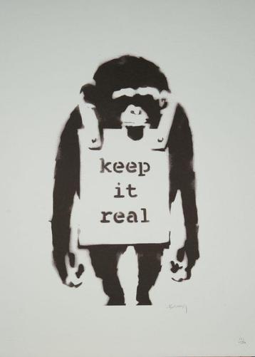 Banksy - keep it real beschikbaar voor biedingen